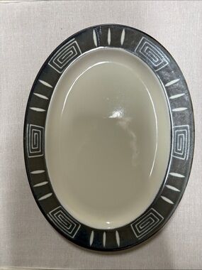 Mikasa Firesong Potter's Craft Oval Serving Platter